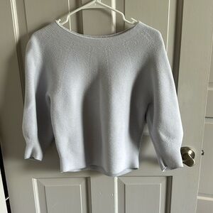 Uniqlo baby blue 3d knit sweater